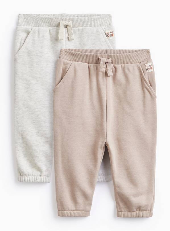 Mink And Grey Joggers 2 Pack Up to 3 mths